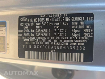 2019 Kia Sorento LX – miniatura 2