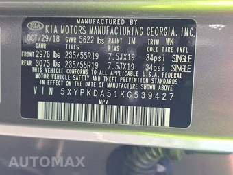 2019 Kia Sorento SX V6 - miniatura 2