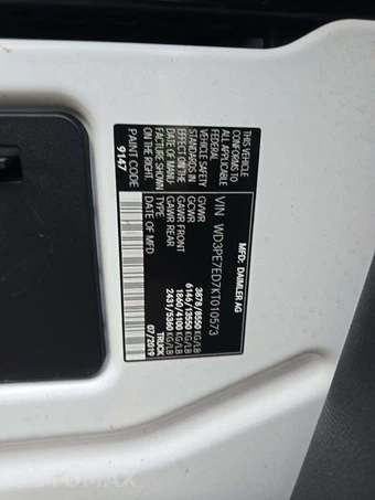 2019 Mercedes-Benz Sprinter 1500 Cargo Van Standard Roof 144.0" WB - miniatura 5