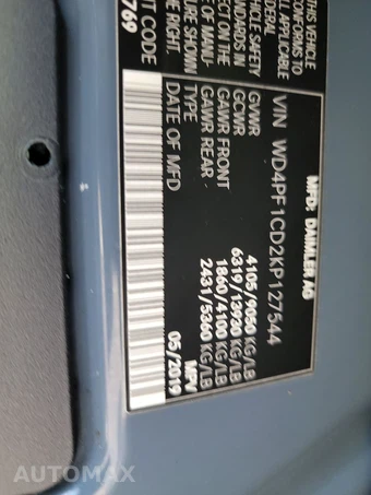 2019 Mercedes-Benz Sprinter 2500 Cargo Van High Roof 170.0" WB – miniatura 13