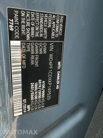 2019 Mercedes-Benz Sprinter 2500 Cargo Van High Roof 170.0" WB - miniatura 7