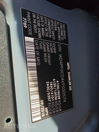 2019 Mercedes-Benz Sprinter 2500 Cargo Van Standard Roof 144.0" WB – miniatura 14