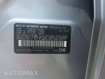 2019 Mitsubishi Mirage G4 ES – miniatura 2