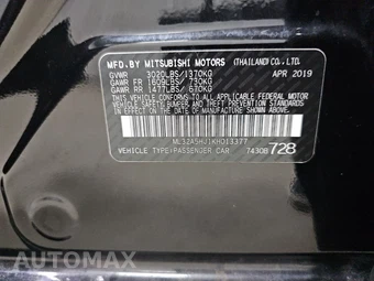 2019 Mitsubishi Mirage LE – miniatura 14