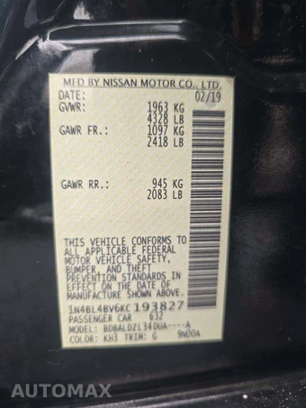 2019 Nissan Altima S – miniatura 5