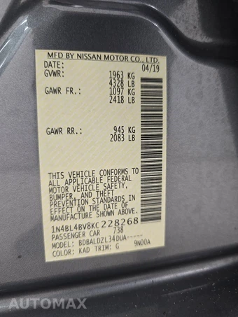 2019 Nissan Altima S - miniatura 14