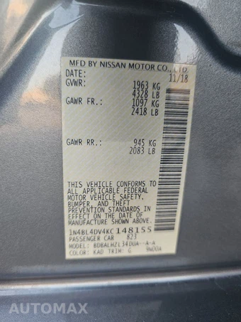 2019 Nissan Altima SV – miniatura 14