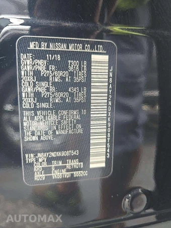 2019 Nissan Armada SL – miniatura 5