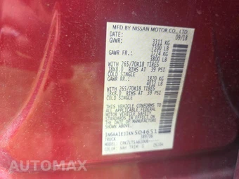 2019 Nissan TITAN SV Crew Cab Short Bed - miniatura 17