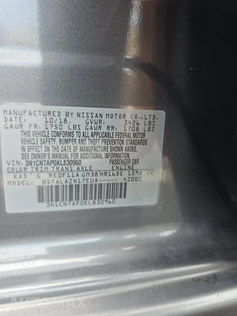 2019 Nissan Versa Sedan S Plus - miniatura 14