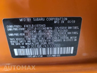 2019 Subaru Crosstrek 2.0i Limited - miniatura 14