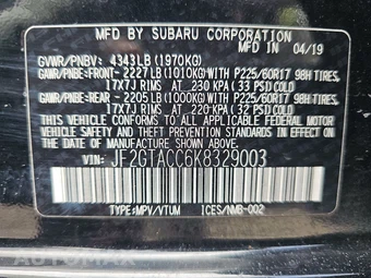 2019 Subaru Crosstrek 2.0i Premium - miniatura 14