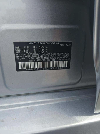 2019 Subaru Legacy 2.5i Premium – miniatura 5