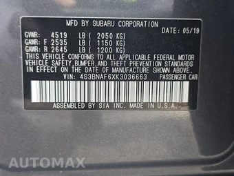 2019 Subaru Legacy 2.5i Premium - miniatura 14
