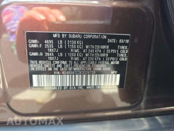 2019 Subaru Outback 2.5i Touring - miniatura 5