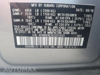 2019 Subaru Outback 3.6R Limited - miniatura 18