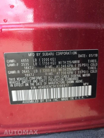 2019 Subaru Outback 3.6R Limited – miniatura 17