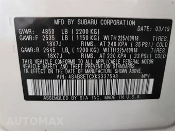2019 Subaru Outback 3.6R Touring - miniatura 22