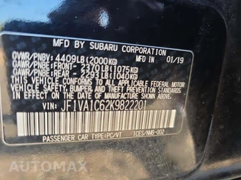 2019 Subaru WRX Premium – miniatura 5