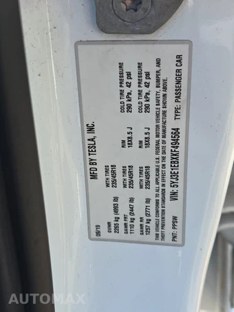 2019 Tesla Model 3 Long Range – miniatura 14