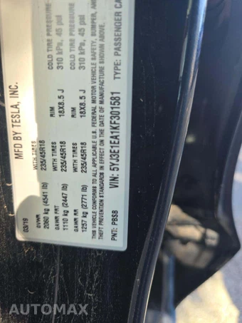 2019 Tesla Model 3 Standard Range – miniatura 2