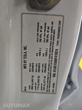 2019 Tesla Model 3 Standard Range - miniatura 14
