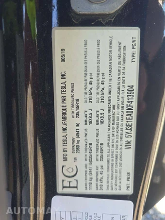 2019 Tesla Model 3 Standard Range Plus – miniatura 2