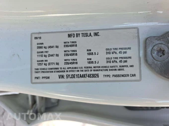 2019 Tesla Model 3 Standard Range Plus - miniatura 5