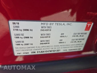 2019 Tesla Model S Performance w/Ludicrous Mode - miniatura 14