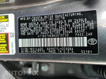 2019 Toyota Camry Hybrid XLE - miniatura 14