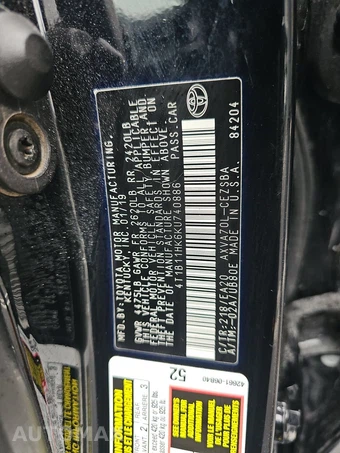 2019 Toyota Camry SE - miniatura 16