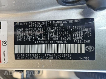 2019 Toyota Camry XSE - miniatura 14