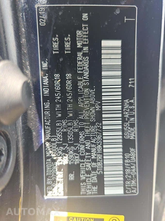 2019 Toyota Highlander LE – miniatura 2