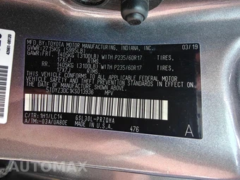 2019 Toyota Sienna XLE 8-Passenger 119.3" WB - miniatura 22
