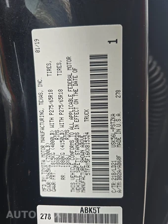 2019 Toyota Tundra 1794 Edition Crew Cab Short Bed - miniatura 14