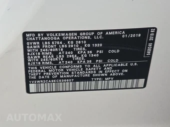 2019 Volkswagen Atlas V6 SE w/Technology - miniatura 15