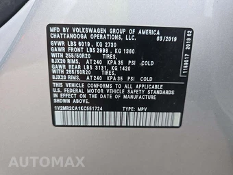 2019 Volkswagen Atlas V6 SEL - miniatura 5