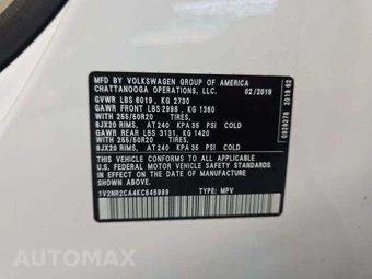 2019 Volkswagen Atlas V6 SEL Premium - miniatura 5