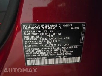 2019 Volkswagen Atlas V6 SEL R-Line - miniatura 15