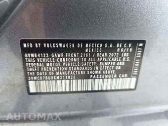 2019 Volkswagen Jetta S – miniatura 2