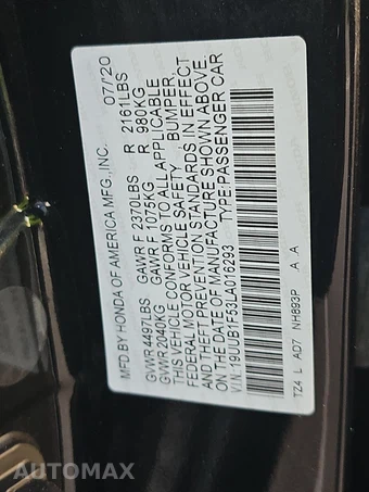 2020 Acura TLX w/Technology Pkg – miniatura 14