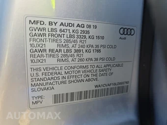2020 Audi Q8 Prestige – miniatura 14