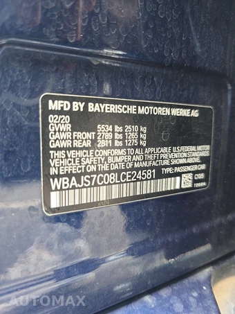 2020 BMW 5 Series Sedan M550i xDrive - miniatura 14
