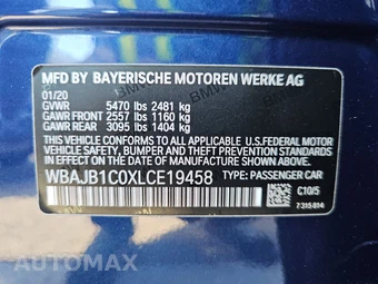 2020 BMW 5 Series Sedan xDrive iPerformance M SPORT LINE - miniatura 14