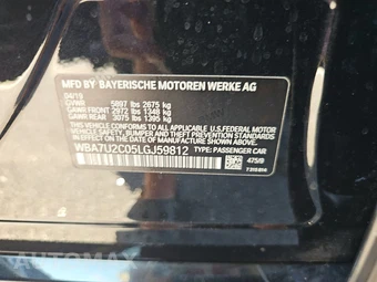 2020 BMW 7 Series Sedan 750i xDrive M SPORT LINE - miniatura 14