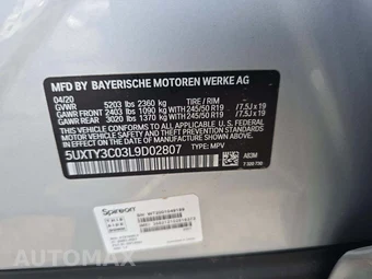 2020 BMW X3 Sports Activity Vehicle sDrive30i - miniatura 2