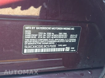 2020 BMW X7 Sports Activity Vehicle xDrive50i - miniatura 15