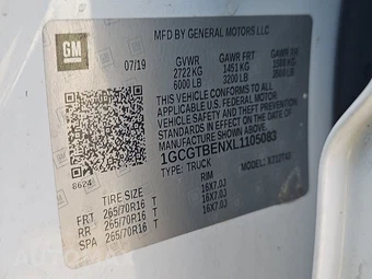 2020 Chevrolet Colorado WT Crew Cab Long Bed 4WT - miniatura 14