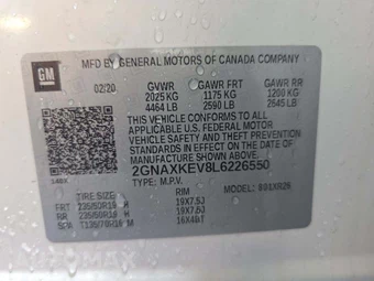 2020 Chevrolet Equinox LT 1LT - miniatura 5