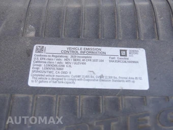 2020 Chevrolet Express 3500 Cutaway 1WT DRW 139.0" WB - miniatura 12